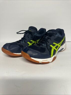 ASICS men’s navy volleyball shoes size 10 wide